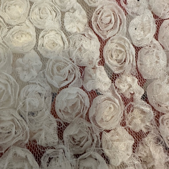 Rhyme Los Angeles - cream and gray rosette top- size S - Picture 7 of 7